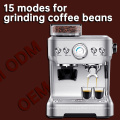 Hyxion 3 in 1  Coffee Maker commercial  stainless steel coffee grinder smart Electric Hot Water System Espresso maker